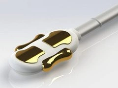 Sonda dopochwowa PERISPHERA-U pozłacana 2-kanałowa