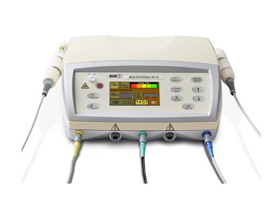 Aparat do elektroterapii, laseroterapii, ultradźwięków i magnetoterapii Multitronic MT-8 srebrno-szary