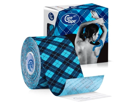 Taśma Cure Tape ART 5cm x 5m Tiger Tartan Blue