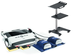 PhysioGo 701I + głowica GS-4 4 cm2/1/3,5 MHz + sonda IR 400/808 + CPE 1 + CPE 2 + stolik Versa