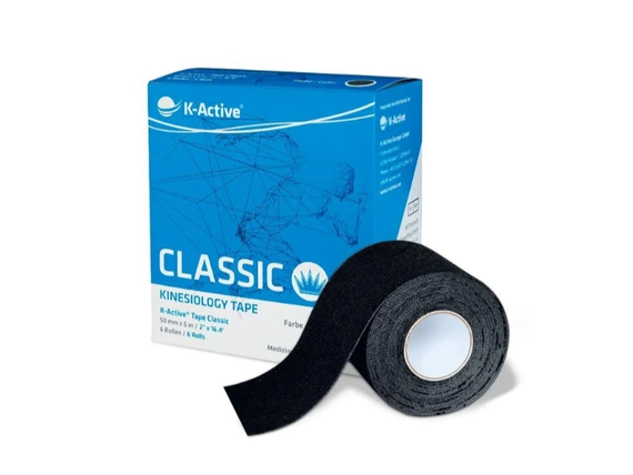 Taśma do kinesiotapingu K-Active Tape 5cmx5m czarna