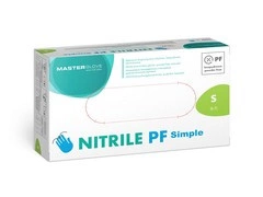 Rękawice nitrylowe Master Glove Nitrile PF Simple Blue 100 szt.