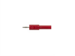 Adapter przejściówka z 4 mm (gniazdo) na 2 mm (wtyk) - kolor czerwony