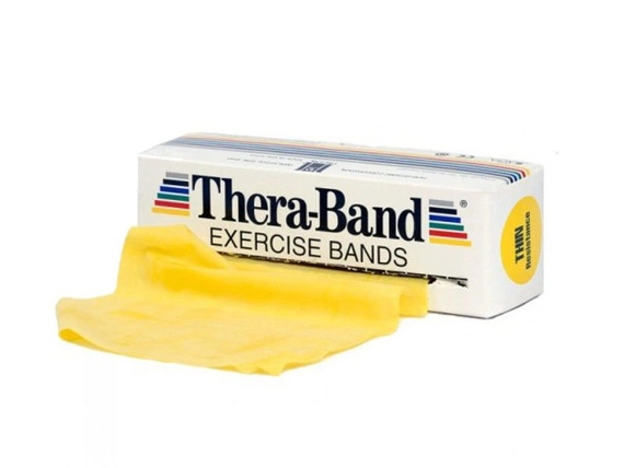 Taśma rehabilitacyjna Thera-Band 1,5m (opór słaby - żółta)