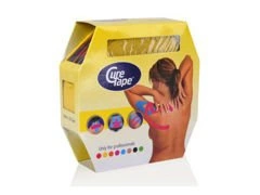 Długa taśma do kinesiotapingu CureTape Giant 5cm x 31,5 m żółta