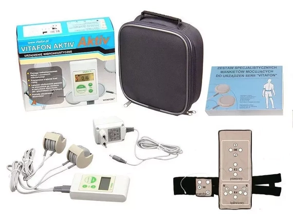Vitafon Aktiv - wibroakustyczne urządzenie medyczne + torba + mankiety + materac