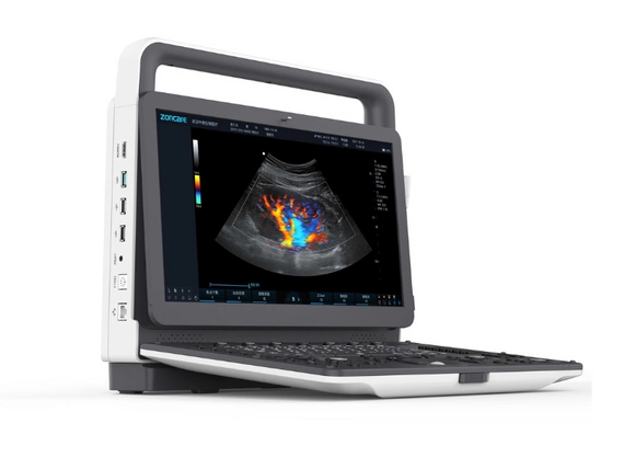 Mobilny aparat USG Zoncare M70 z głowicą liniową i convex
