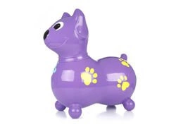 Skoczek dla dzieci pies Kody fioletowy