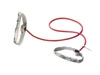 Rzemień rehabilitacyjny (tubing) Thera-Band z elastycznym uchwytem 1,4 m (opór średni - czerwony)