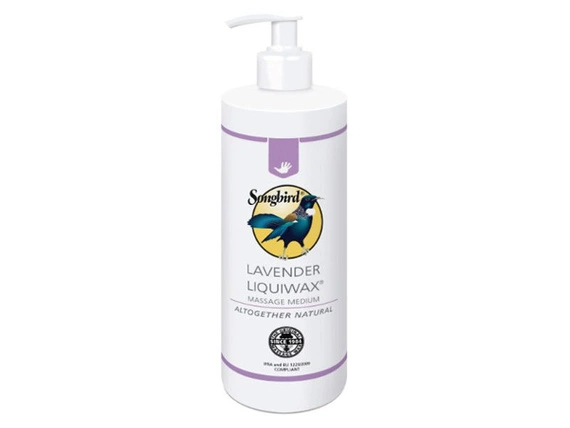 Płynny wosk lawendowy do masażu z pompką Lavender Liquiwax Songbird 500 ml