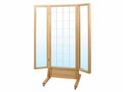 Lustro korekcyjne drewniane ze skrzydłami