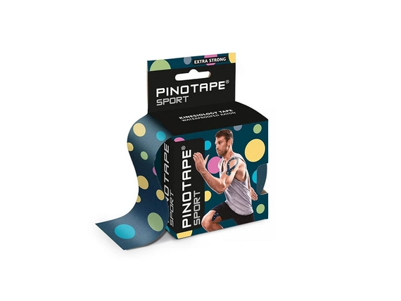 Pinotape Sport 5cm x 5m taśma do kinesiotapingu mocna wzór 